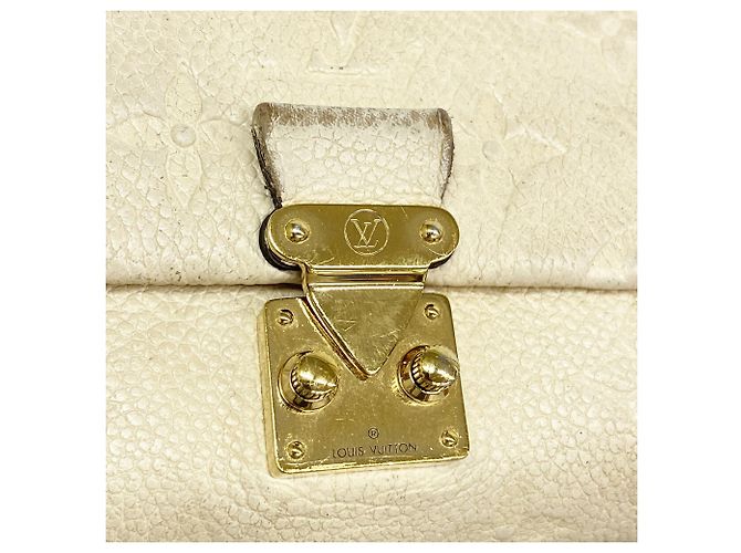 Portafoglio Louis Vuitton Tri-fold in Cream Crudo - vista 8