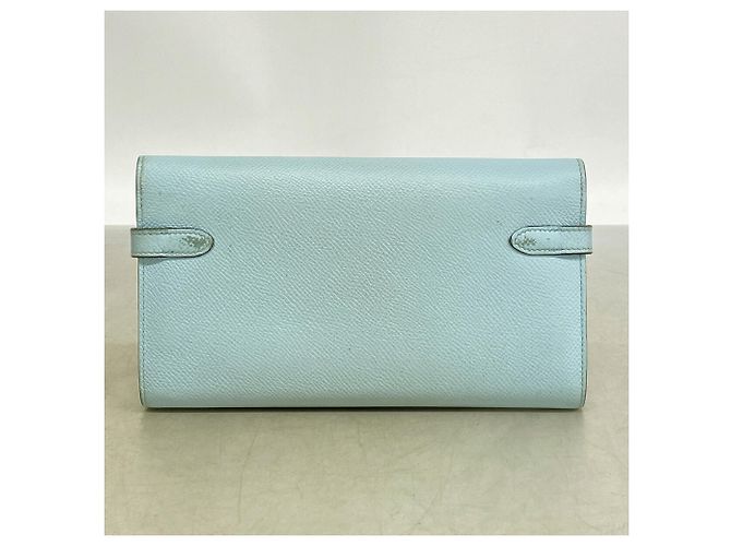 Hermès Hermes Kelly Long Wallet in Blue Zephyr Blau - Ansicht 8