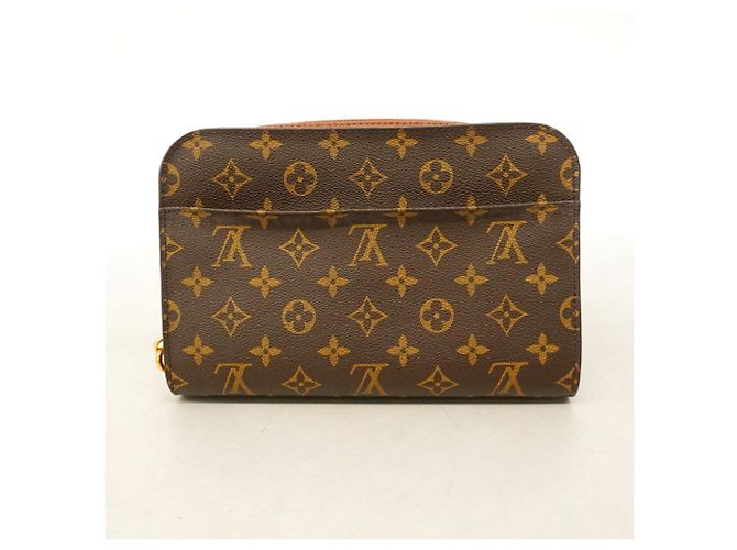 Borsa a pochette Louis Vuitton Monogram Orsay Marrone - vista 13