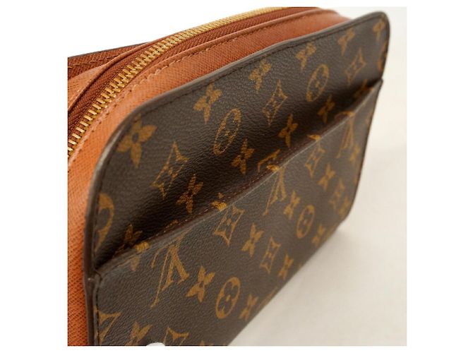 Borsa a pochette Louis Vuitton Monogram Orsay Marrone - vista 7