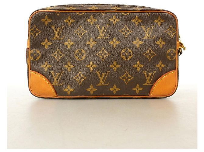 Borsa a pochette Louis Vuitton Monogram Marly Dragonne GM Marrone - vista 10