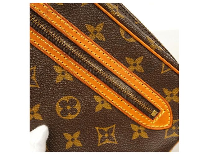 Borsa a pochette Louis Vuitton Monogram Marly Dragonne GM Marrone - vista 8