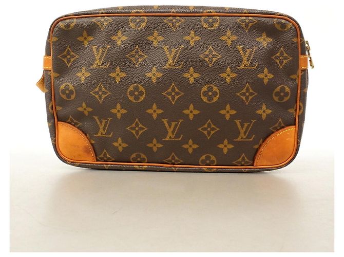 Borsa a Clutch Louis Vuitton Monogram Compiegne 28 Marrone - vista 9