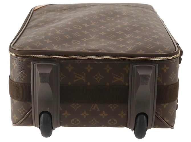 Louis Vuitton Pegase Luggage Monogram Canvas 55 Marrone - vista 4