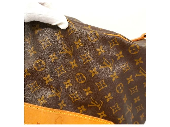 Louis Vuitton Boston Monogram Sac Polochon M41222 Brown Bag Marrone - vista 11