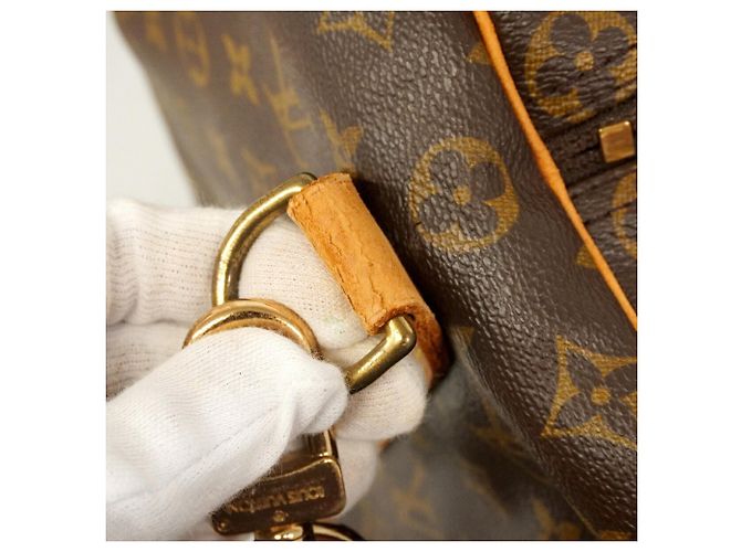 Louis Vuitton Boston Monogram Sac Polochon M41222 Brown Bag Marrone - vista 8