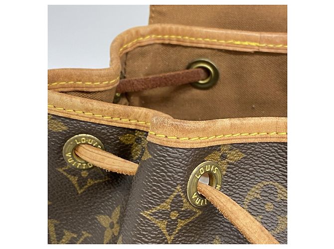 Zaino Louis Vuitton Monogram Mini Montsouris Marrone - vista 10