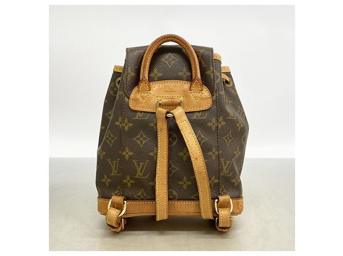 Zaino Louis Vuitton Monogram Mini Montsouris Marrone - vista 14