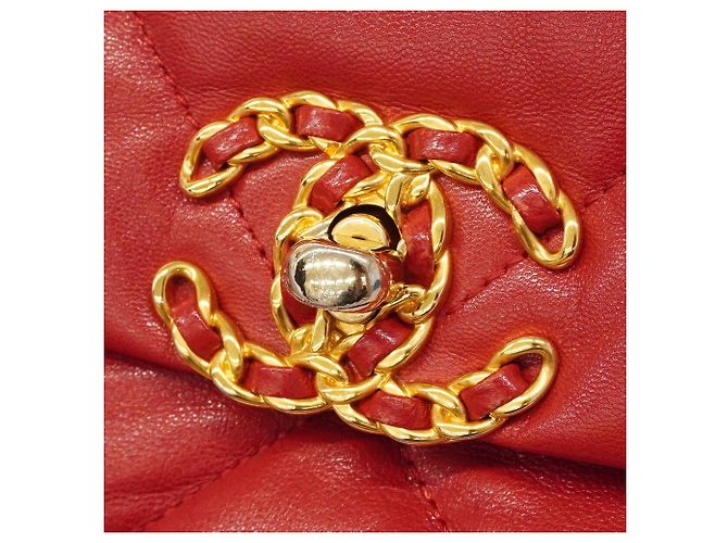 Bolso de mano Chanel de cuero rojo Roja - Ansicht 10