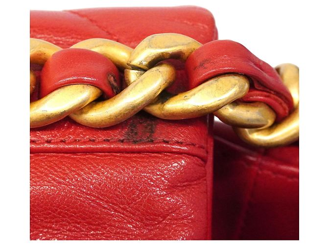 Bolso de mano Chanel de cuero rojo Roja - Ansicht 7