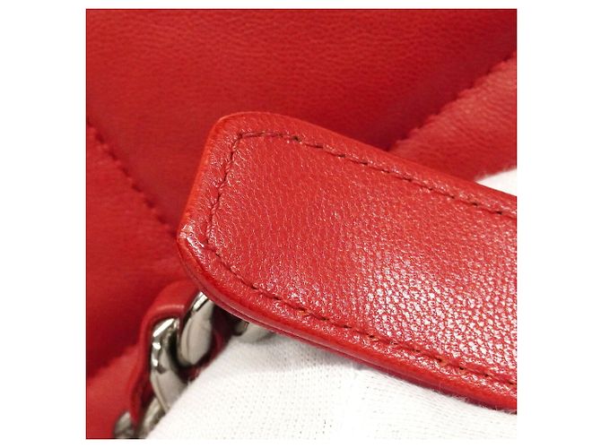 Bolso de mano Chanel de cuero rojo Roja - Ansicht 8
