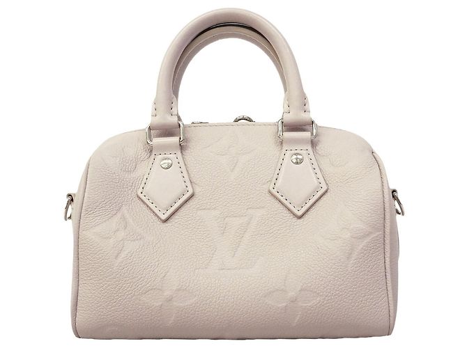 Borsa Louis Vuitton Monogram Empreinte Speedy Bandoulière 20 Marrone - vista 11