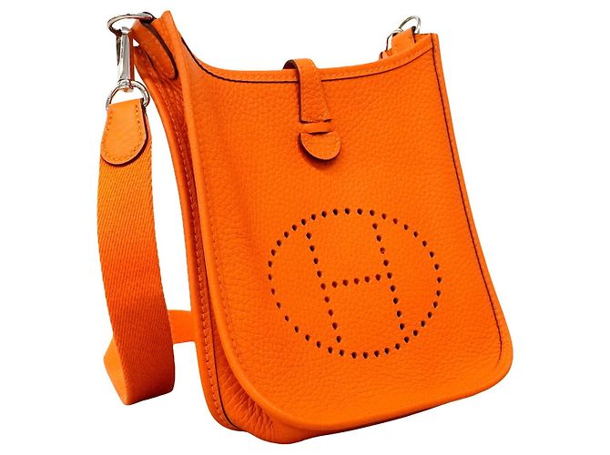 Hermès Borsa a tracolla Hermes Evelyne TPM Arancione - vista 2