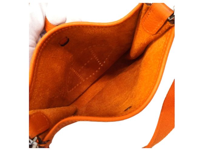 Hermès Borsa a tracolla Hermes Evelyne TPM Arancione - vista 4