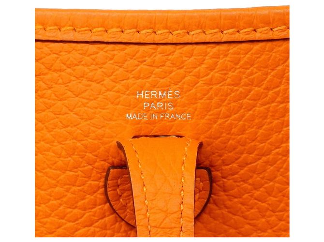 Hermès Borsa a tracolla Hermes Evelyne TPM Arancione - vista 5