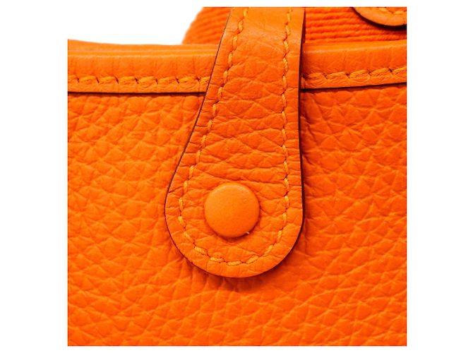 Hermès Borsa a tracolla Hermes Evelyne TPM Arancione - vista 8