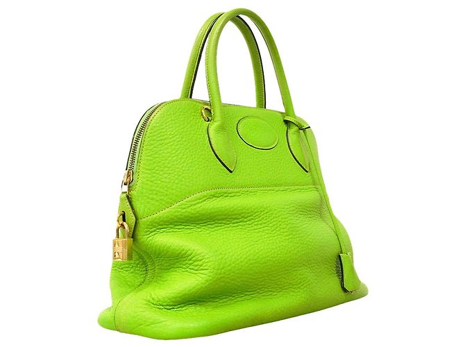 Hermès Borsa Hermes Bolide 35 in Apple Green Verde - vista 2