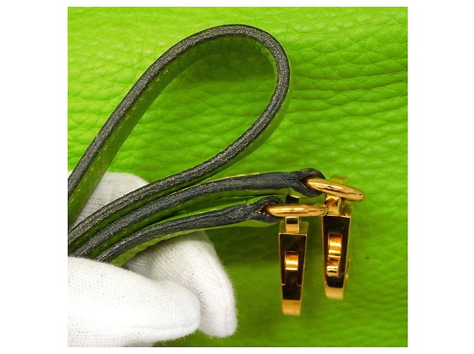 Hermès Borsa Hermes Bolide 35 in Apple Green Verde - vista 7