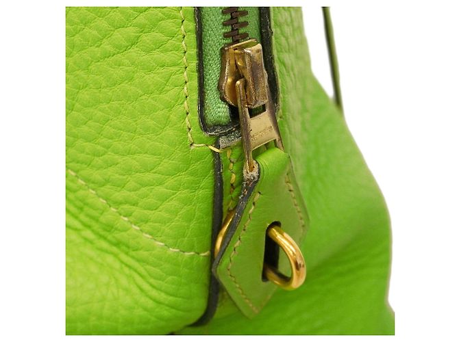 Hermès Borsa Hermes Bolide 35 in Apple Green Verde - vista 8