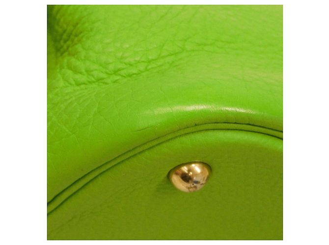 Hermès Borsa Hermes Bolide 35 in Apple Green Verde - vista 9