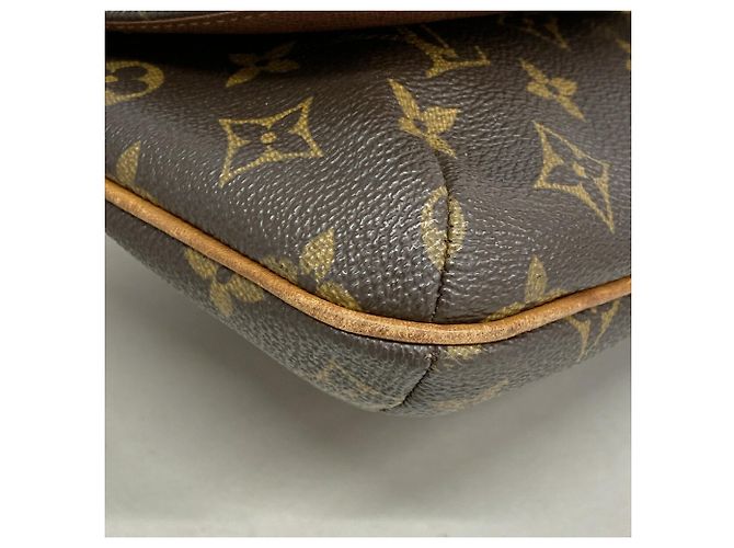 Borsa a tracolla Louis Vuitton Monogram Musette Tango Marrone - vista 6