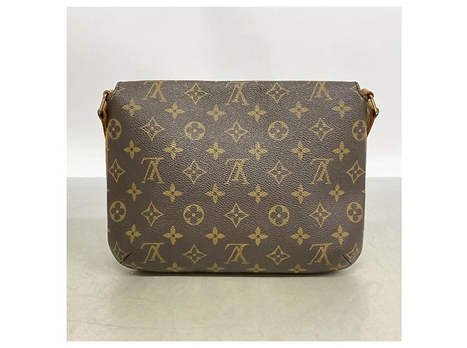 Borsa a tracolla Louis Vuitton Monogram Musette Tango Marrone - vista 9