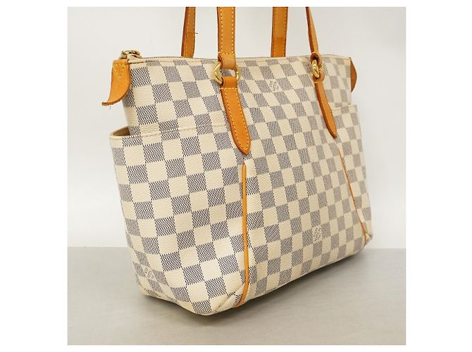 Borsa Tote Louis Vuitton Damier Azur Totally PM Bianco - vista 2