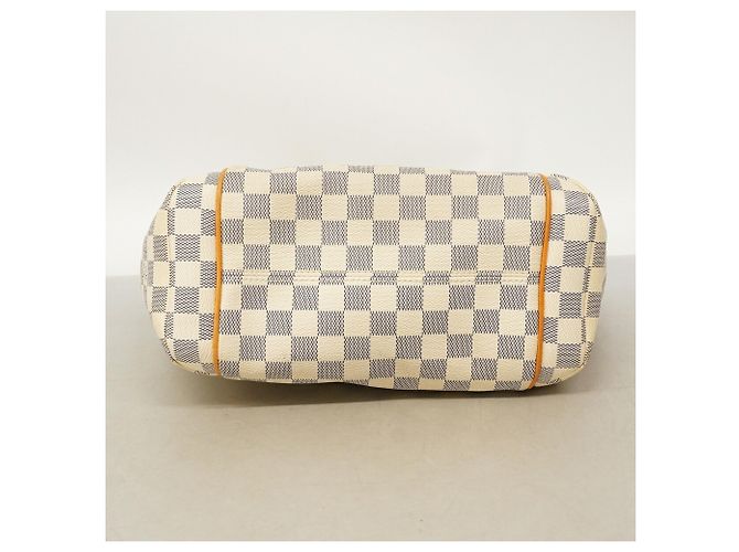 Borsa Tote Louis Vuitton Damier Azur Totally PM Bianco - vista 3