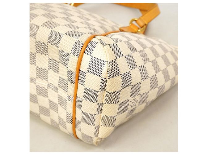 Borsa Tote Louis Vuitton Damier Azur Totally PM Bianco - vista 6