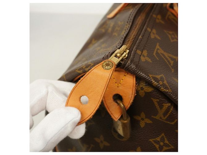 Borsa Louis Vuitton Monogram Speedy 40 Marrone - vista 10