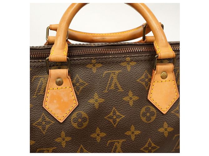 Borsa Louis Vuitton Monogram Speedy 40 Marrone - vista 9