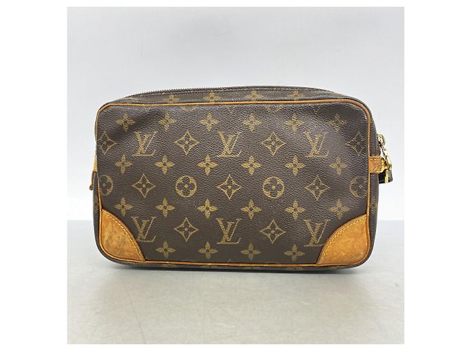 Borsa a pochette Louis Vuitton Monogram Marly Dragonne GM Marrone - vista 11