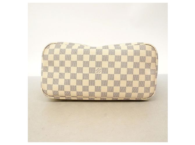Borsa Tote Louis Vuitton Damier Azur Neverfull MM Rosa - vista 3