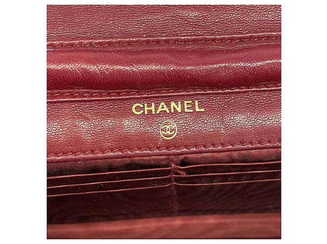 Portafoglio a Spalla con Catena Chanel Bordeaux Bordò - vista 5