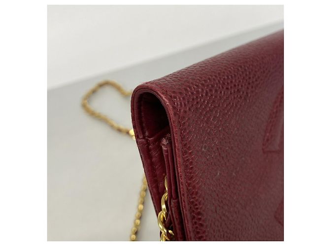 Portafoglio a Spalla con Catena Chanel Bordeaux Bordò - vista 6