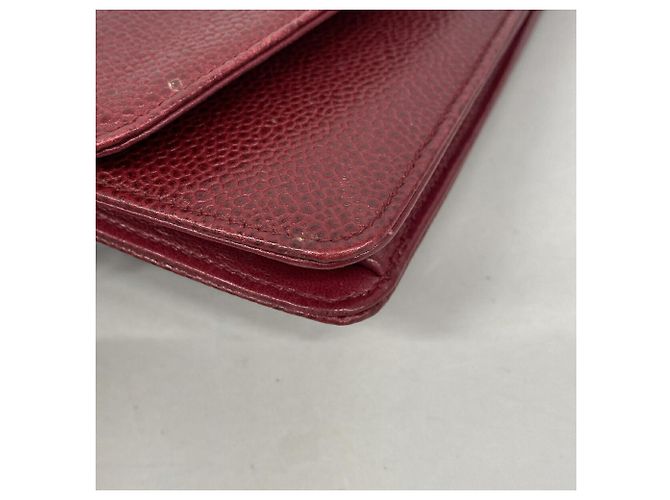 Portafoglio a Spalla con Catena Chanel Bordeaux Bordò - vista 7