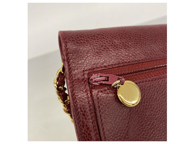 Portafoglio a Spalla con Catena Chanel Bordeaux Bordò - vista 9