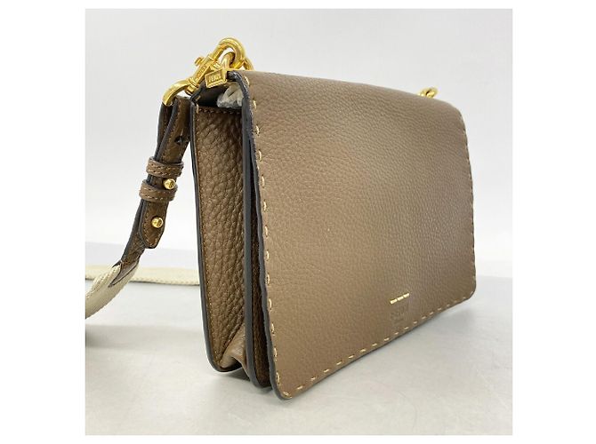 Bolso de hombro Fendi Selleria Castaño - vista 2