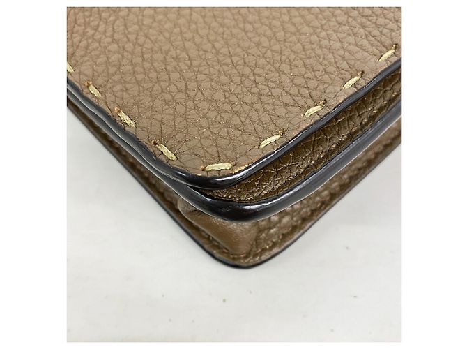Bolso de hombro Fendi Selleria Castaño - vista 6