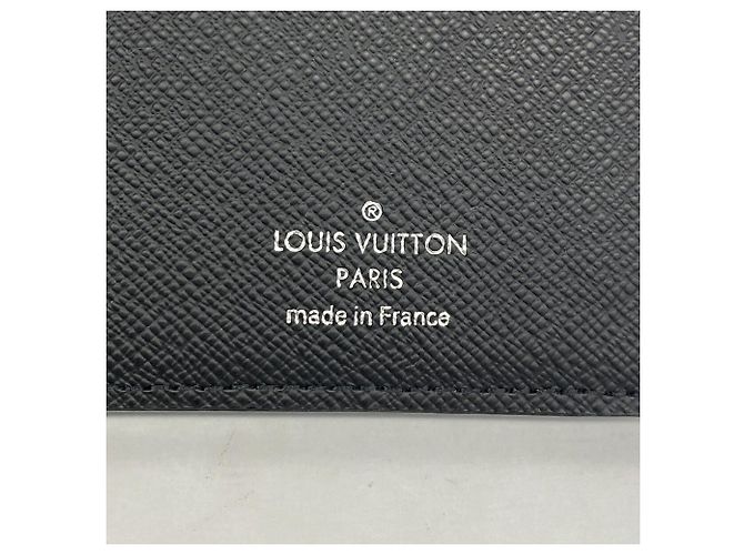 Louis Vuitton Monogram Eclipse Portefeuille Brazza Long Wallet Nero - vista 4