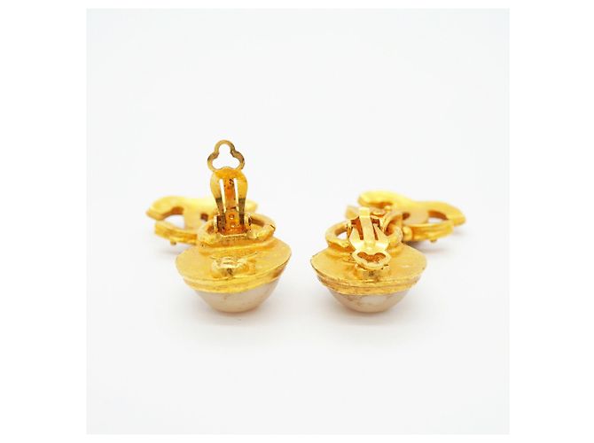 Orecchini a clip Chanel placcati oro D'oro - vista 3