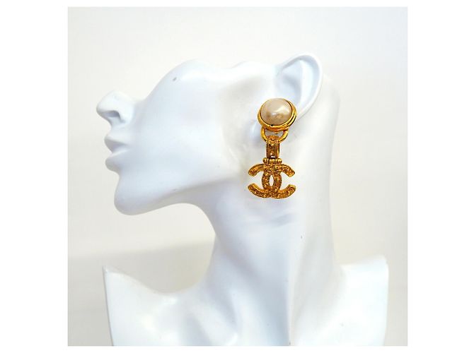 Orecchini a clip Chanel placcati oro D'oro - vista 5