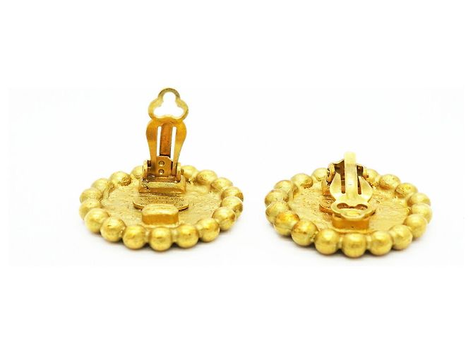 Orecchini a clip Chanel placcati oro D'oro - vista 3