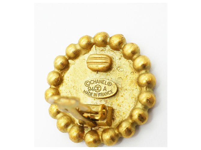 Orecchini a clip Chanel placcati oro D'oro - vista 4