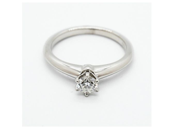 Tiffany & Co. Solitärring aus Platin - Ansicht 3