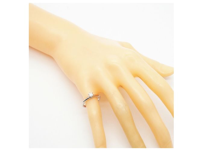 Tiffany & Co. Solitärring aus Platin - Ansicht 7