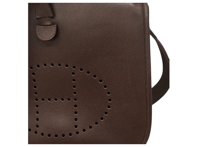 Hermès Borsa a tracolla Hermes Evelyne 2 PM Marrone - vista 10