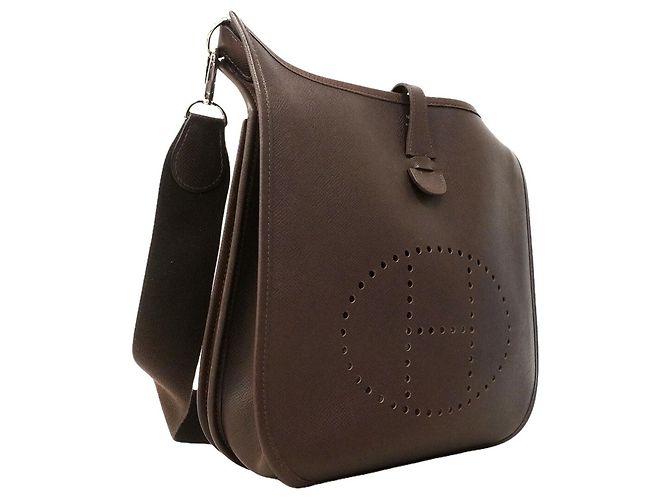 Hermès Borsa a tracolla Hermes Evelyne 2 PM Marrone - vista 2