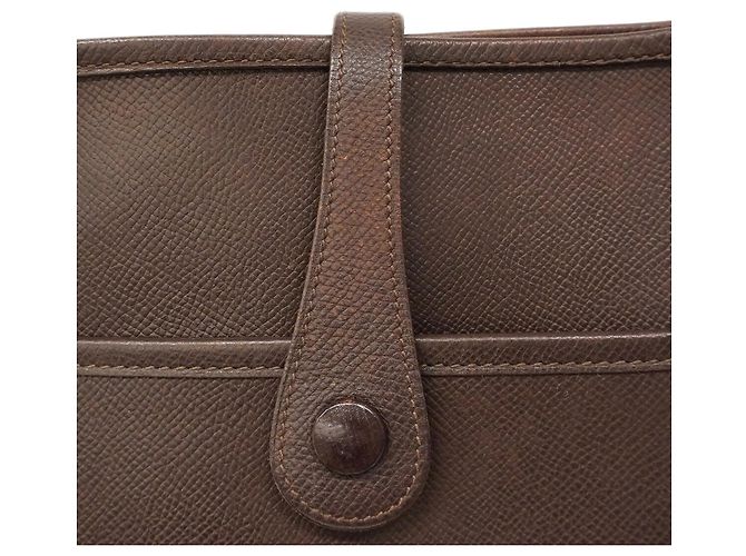 Hermès Borsa a tracolla Hermes Evelyne 2 PM Marrone - vista 7