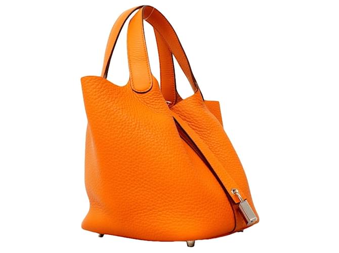 Hermès Borsa Hermes Picotin Lock PM in Orange Arancione - vista 2
